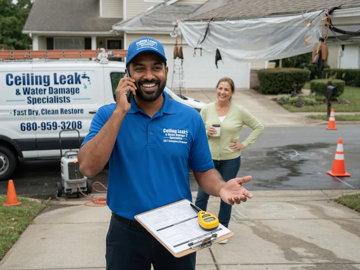 Ceiling Leak Cleanup Geneseo, IL FAQs